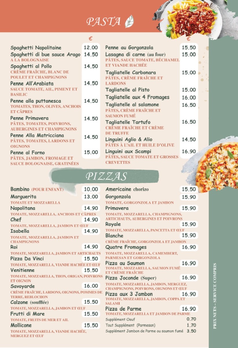 Menu Bistrot Da Vinci-1