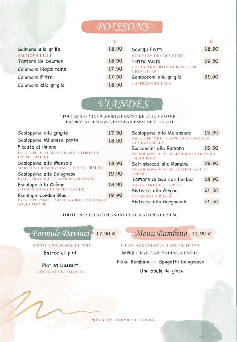 Menu Bistrot Da Vinci-3